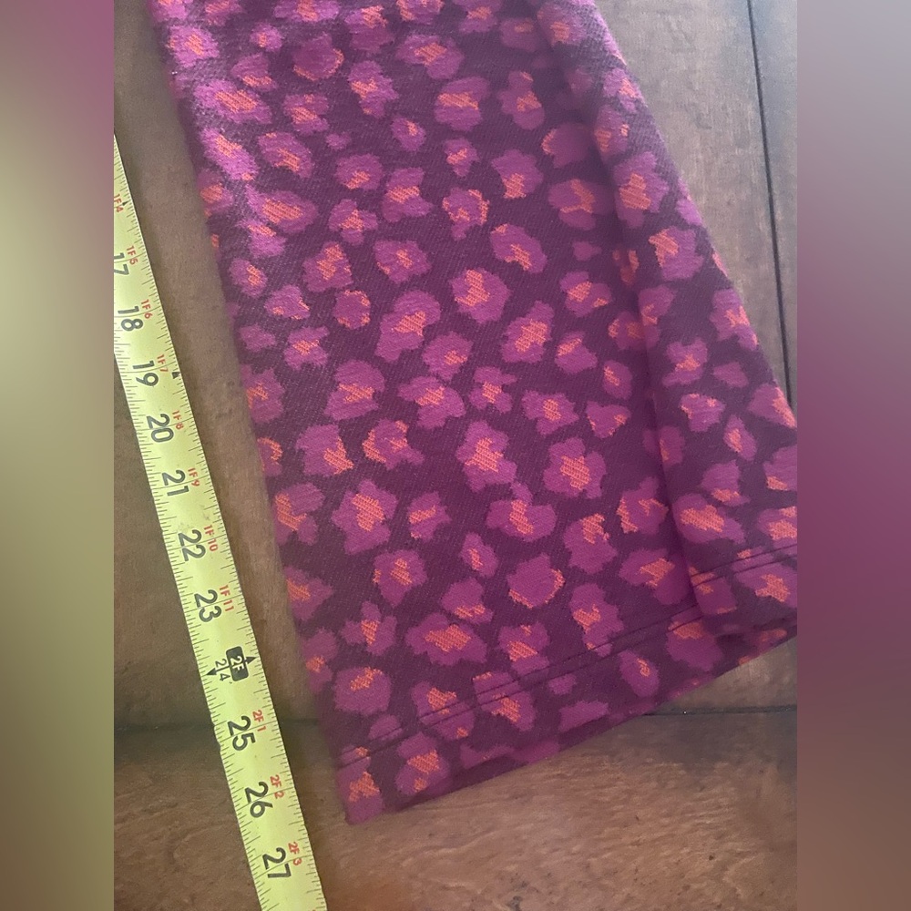 Anthropologie Knit Flare Pants Red Pink Purple Size Small S - Picture 7 of 10